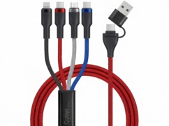 Câble USB-C/A vers USB-C/Micro-USB/Lightning 100 W 1,2 m - coloré