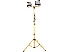 Double projecteur de chantier télescopique LED 9000 lm