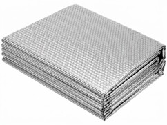 Film réfléchissant pour radiateur Semptec en feuilles alu à bulles empilées