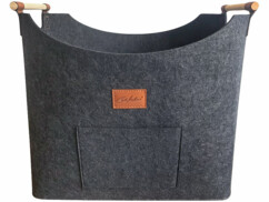 Panier en feutre 60 L pour bois de chauffage