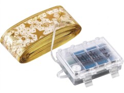 Ruban de Noël LED 10 m - coloris or