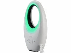 Ventilateur sans pales télécommandé avec LED verte