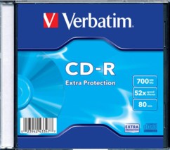 CD-R Verbatim Extra Protection Slim (x10)