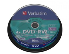 DVD-RW Verbatim Spindle 4,7 Go (x10)
