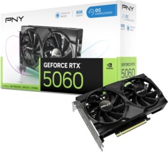 Carte graphique PNY Geforce RTX 5060 8 Go OC Dual Fan DLSS4