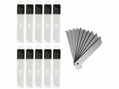 100 lames pour cutters 18 mm en acier SK5