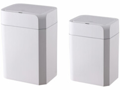 2 poubelles avec capteur de mouvement 12 L / 16 L