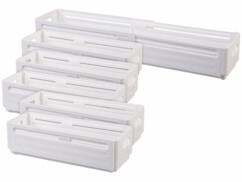 6 organisateurs pliables et extensibles pour placards