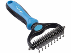 brosse de démêlage pour chats et chiens à poils longs vue de face