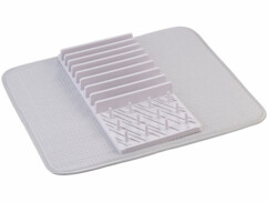 Égouttoir avec tapis en microfibre 40 x 45 cm