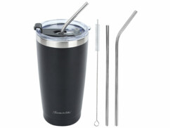 Gobelet isotherme double paroi 600 ml noir