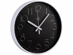 Horloge murale analogique radio-pilotée Ø 30 cm avec cadran 3D