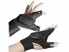 Gants avec éclairage LED rechargeables