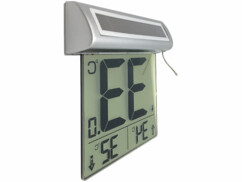 Thermomètre numérique solaire pour fenêtre