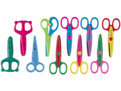 10 paires de ciseaux crantés pour enfant