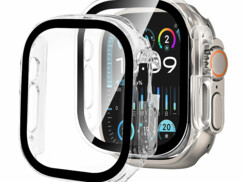 2 coques protection d’écran en verre trempé pour Apple Watch Series 1/2 49 mm
