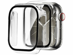 2 coques protection d’écran en verre trempé pour Apple Watch Series 42 mm