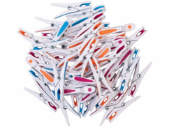 48 pinces à linge en plastique 3 couleurs