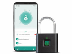 Cadenas connecté rechargeable avec fonction bluetooth et lecteur d’empreinte digitale