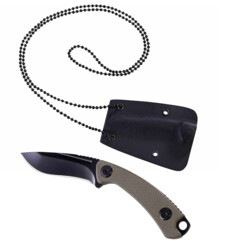 Couteau de survie avec étui et collier