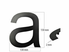 Numéro de maison en métal "A"