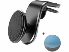 Support smartphone auto magnétique pour grille d'aération