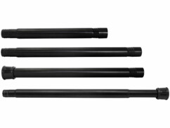 Tringle télescopique 72-145 cm pour rideau de douche - coloris noir