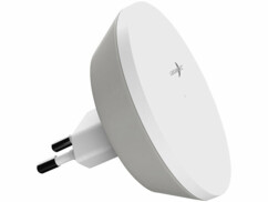 Veilleuse secteur ronde LED CCT avec capteur d'obscurité