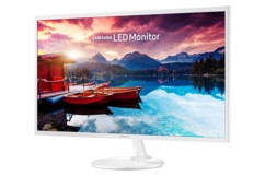 ecran moniteur led 32 pouces samsung LS32F351FUUXEN ultra fin couleur blanc sorties hdmi