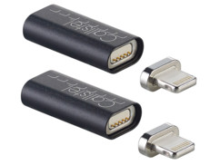 2 adaptateurs de chargement compatible Lightning à connecteur magnétique