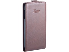 Étui de protection à clapet pour Samsung Galaxy S4 - chocolat