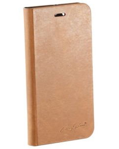 Étui folio en cuir véritable avec range-cartes pour iPhone 6 / 6S - Brun