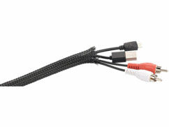 gaine tressée auto fermante pour cables electriques 5m