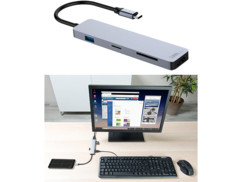 Hub USB-C et adaptateur PC 60 W compatible avec Samsung DeX
