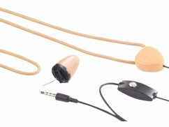 Micro-casque intra-auriculaire avec boucle à induction.