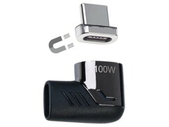 Adaptateur USB-C coudé 100 W avec embout magnétique