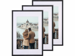 3 cadres photo en bois 40 x 60 cm avec verre acrylique -