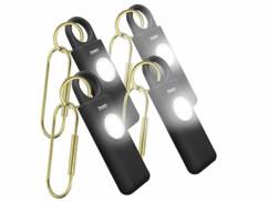 4 porte-clés alarmes 130 dB avec lampe de poche