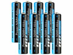 8 accumulateurs AAA NiMH - 1100 mAh