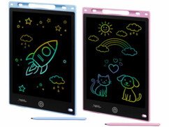 2 ardoises tablettes LCD 10" - bleue et rose