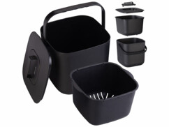 Poubelle de cuisine pour déchets organiques 7L et composteur