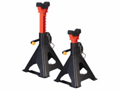 2 chandelles à crémaillère pour voiture jusqu'à 3 t