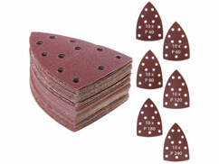 60 feuilles abrasives P40 - P240 pour ponceuses Delta & triangulaires 