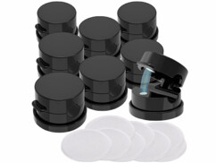 8 clips organiseurs pour câbles rotatifs à 360° avec fermeture magnétique