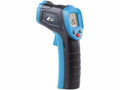 Thermomètre infrarouge sans contact avec pointeur laser vu de coté