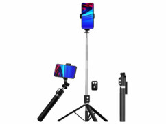 Trépied smartphone et perche à selfie 170 cm avec déclencheur 