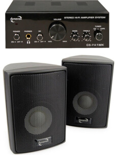 Amplificateur stéréo + kit d'enceintes Dynavox CS-PA1 - Noir