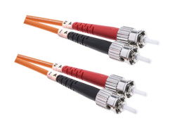 Cordons à fibre optique multimodes ST/ST - 3 m
