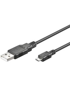 Câble USB-A vers Micro-USB - 1,80 m - Noir Goobay
