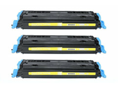 Lot de 3 toners compatibles Q6002A/EP707Y - jaune 
